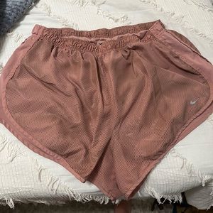 Nike salmon pink shorts